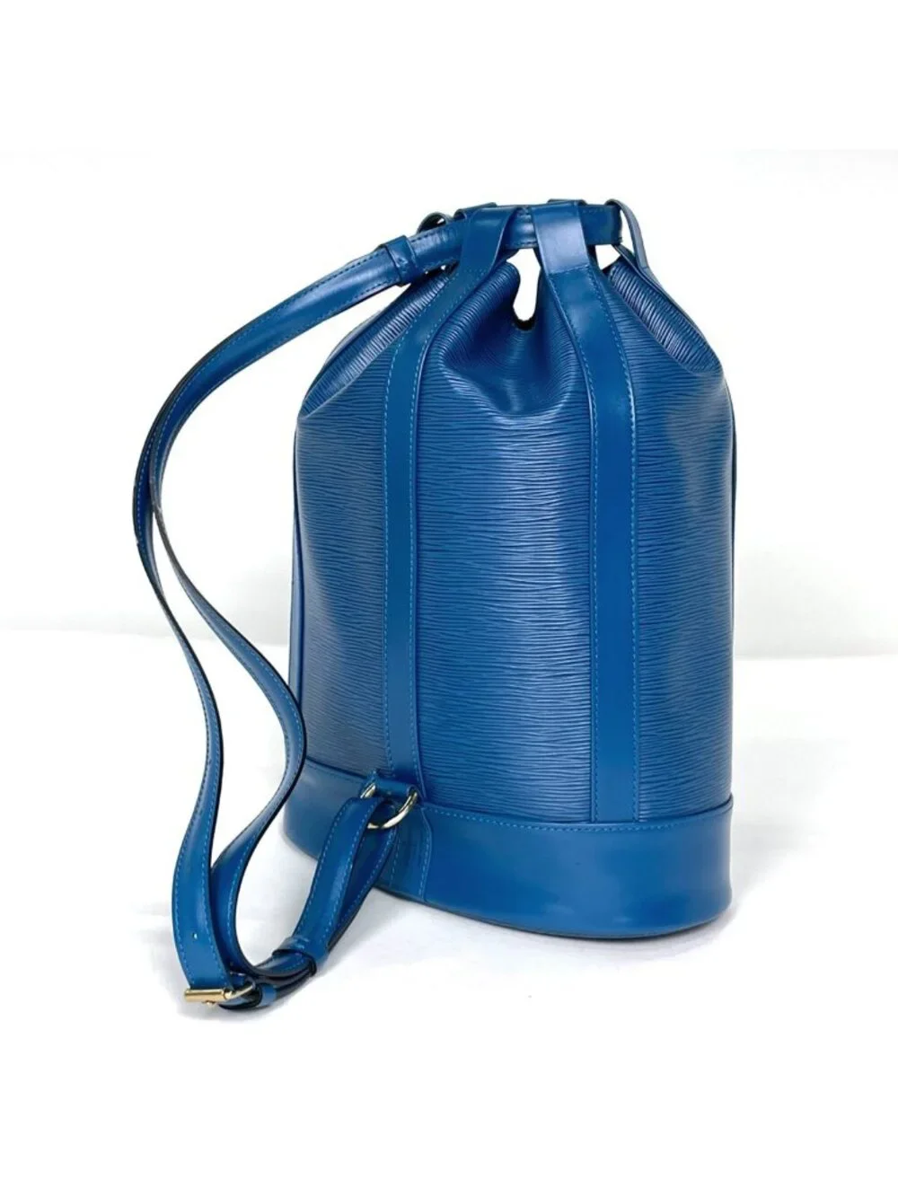 Louis Vuitton Randonnee PM Shoulder Bag Epi Toledo Blue